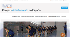 Desktop Screenshot of campus-baloncesto-espana.com