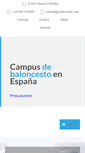 Mobile Screenshot of campus-baloncesto-espana.com