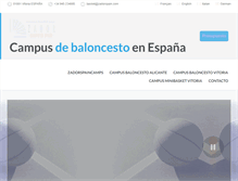 Tablet Screenshot of campus-baloncesto-espana.com